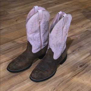Ariat Pink Cowboy Boots